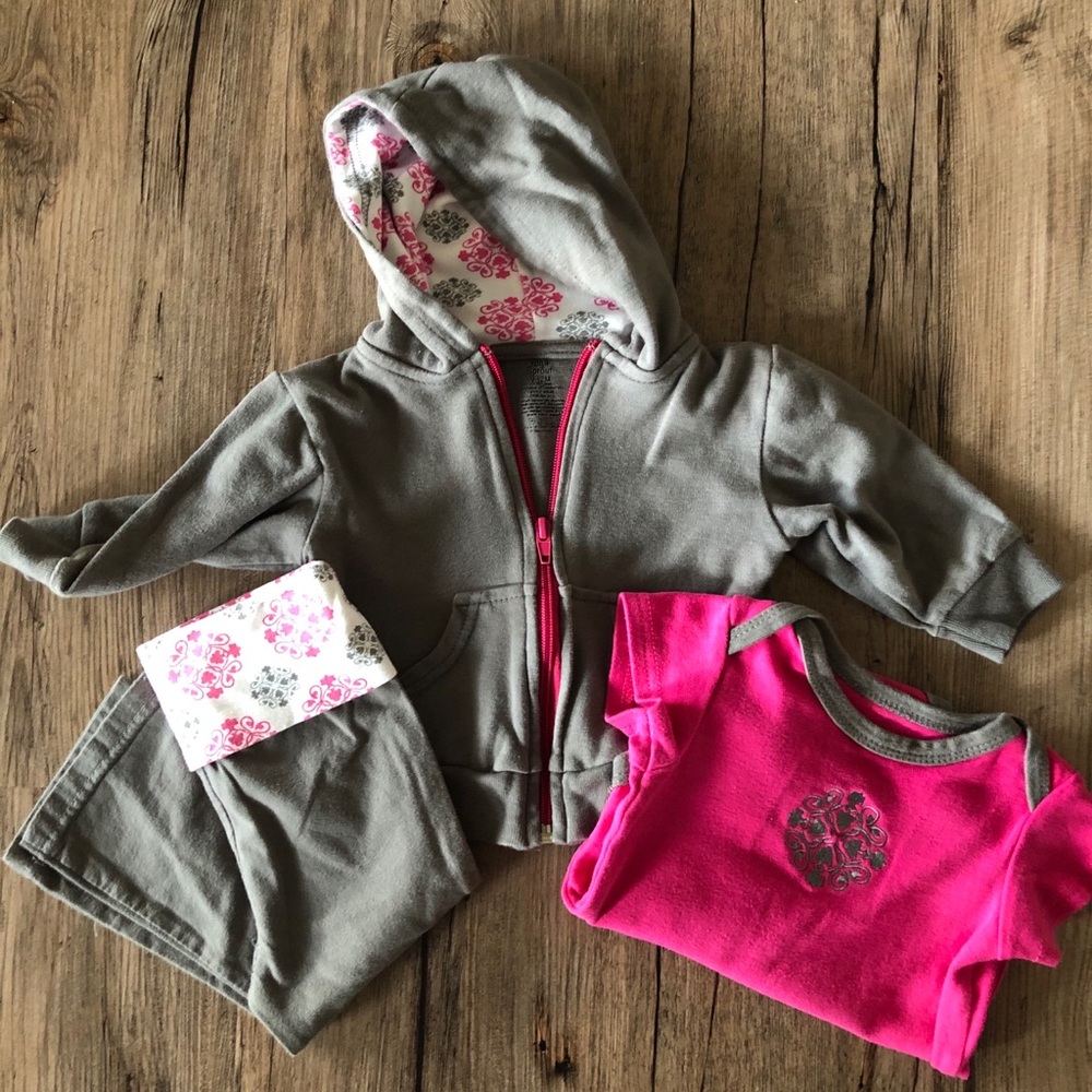 Yoga Sprouts 9-12 month 3 piece set